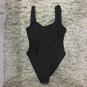 Black One-Piece Swimsuit